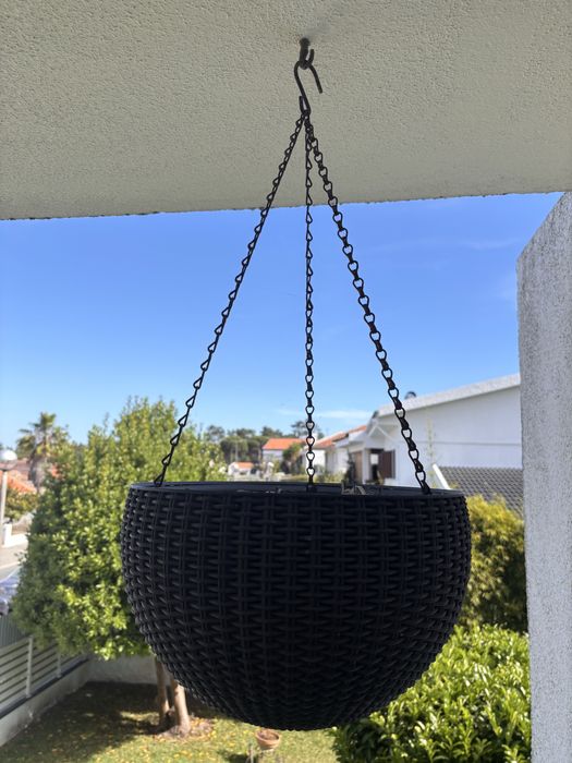 Vasos suspensos em Rattan 35cm