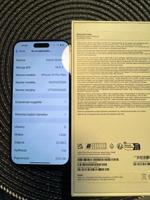 Iphone 14 pro max 256