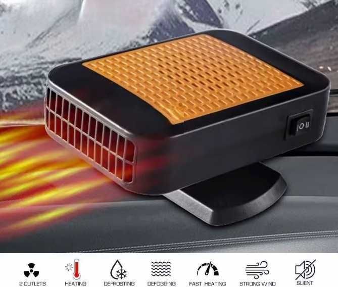 Desembaciador de para-brisas com 200W de potência e alimentação de 12V.