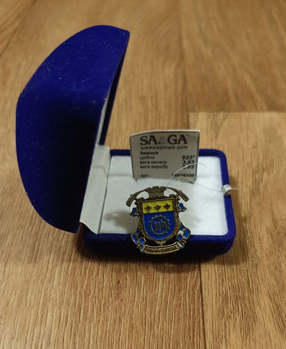 Серебряный значёк , герб Краматорска