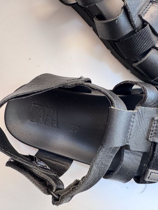 Оригінальні шкіряні сандалі zara 28  і ugg 11 см устілка
