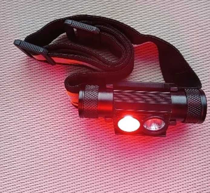 Мощный налобный фонарик H25LR LED 90 CRI  фонарь для походов, ремонта