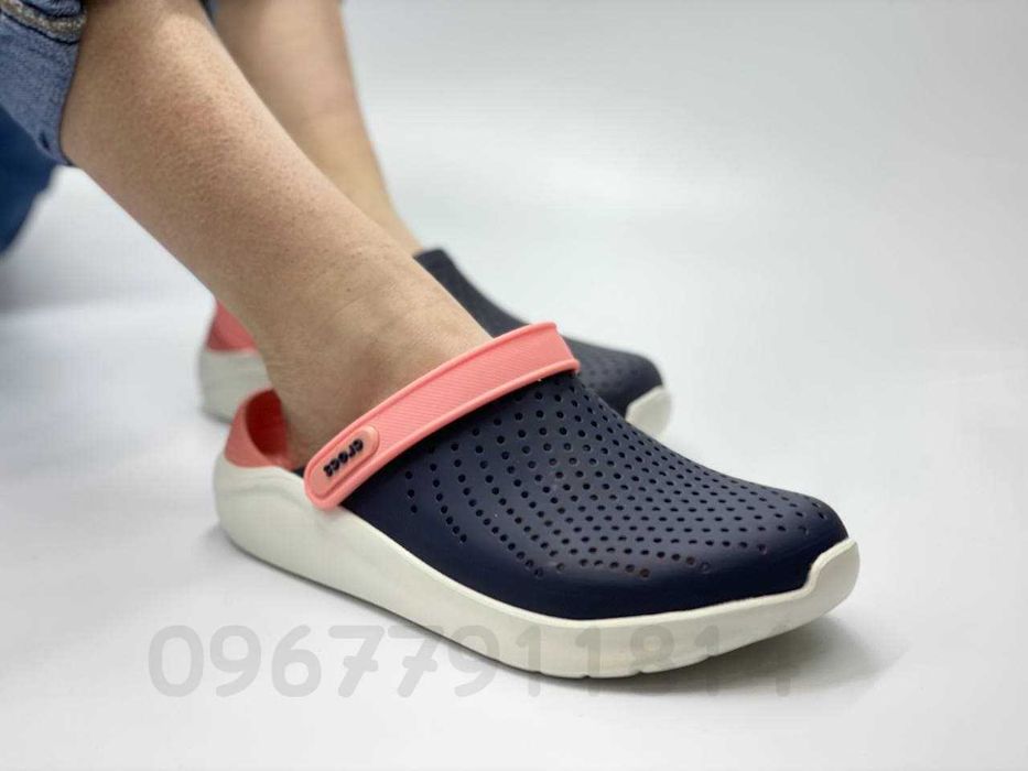 Женские сабо крокс лайт райд Crocs LiteRide navy/melon и др расцветки
