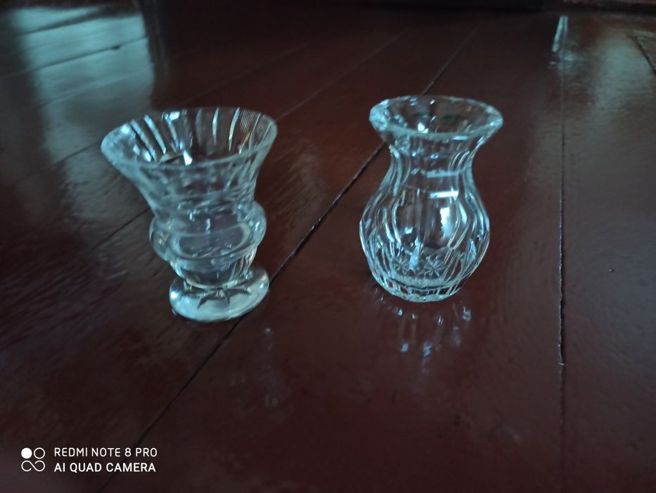 Kryształowe wazoniki 2 szt.
