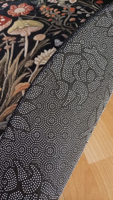 Dywan dywanik okrągły las grzyby zioła 120x120