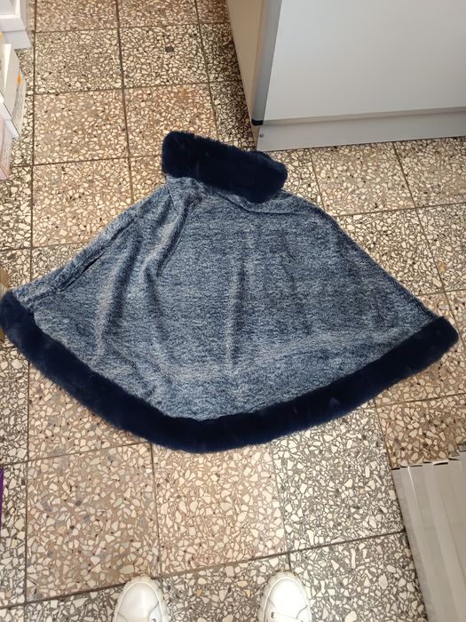 Ponczo damskie  granatowe