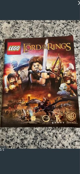 Manual jogo Ps3 Lego Lord of the Rings