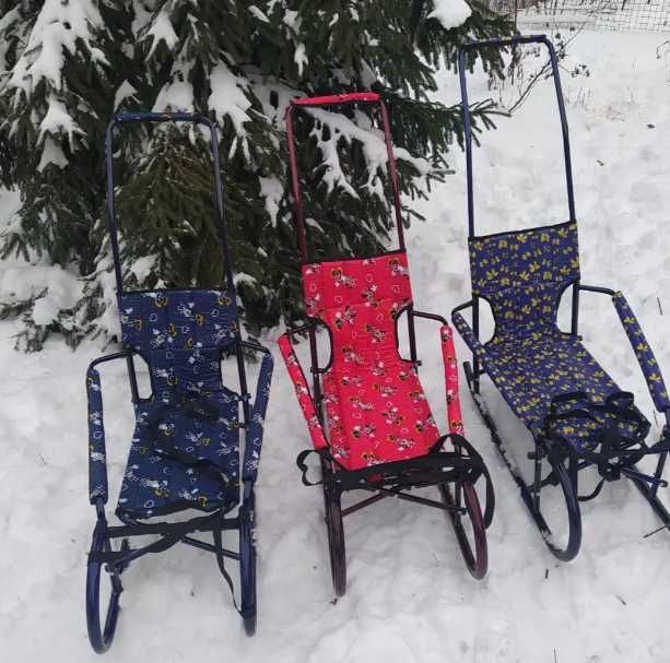 ХІТ‼️  Санки дитячі санчата саночки з батьківською ручкою нові складні