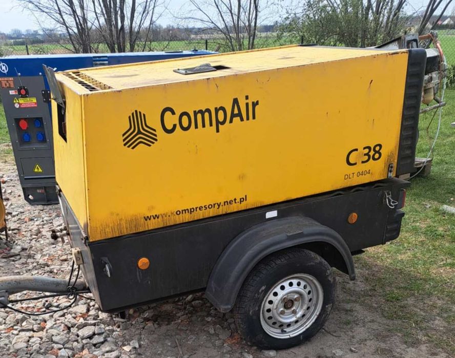 Sprężarka spalinowa Compair C38 kompresor śrubowy silnik DEUTZ