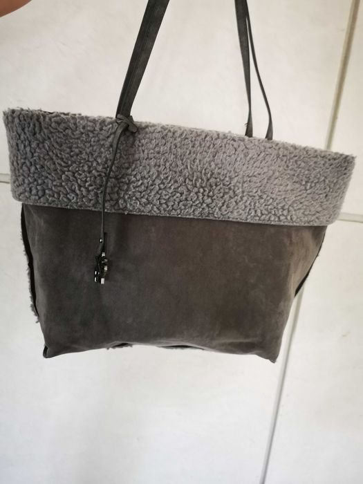 XSRY shopper bag duża szara torebka