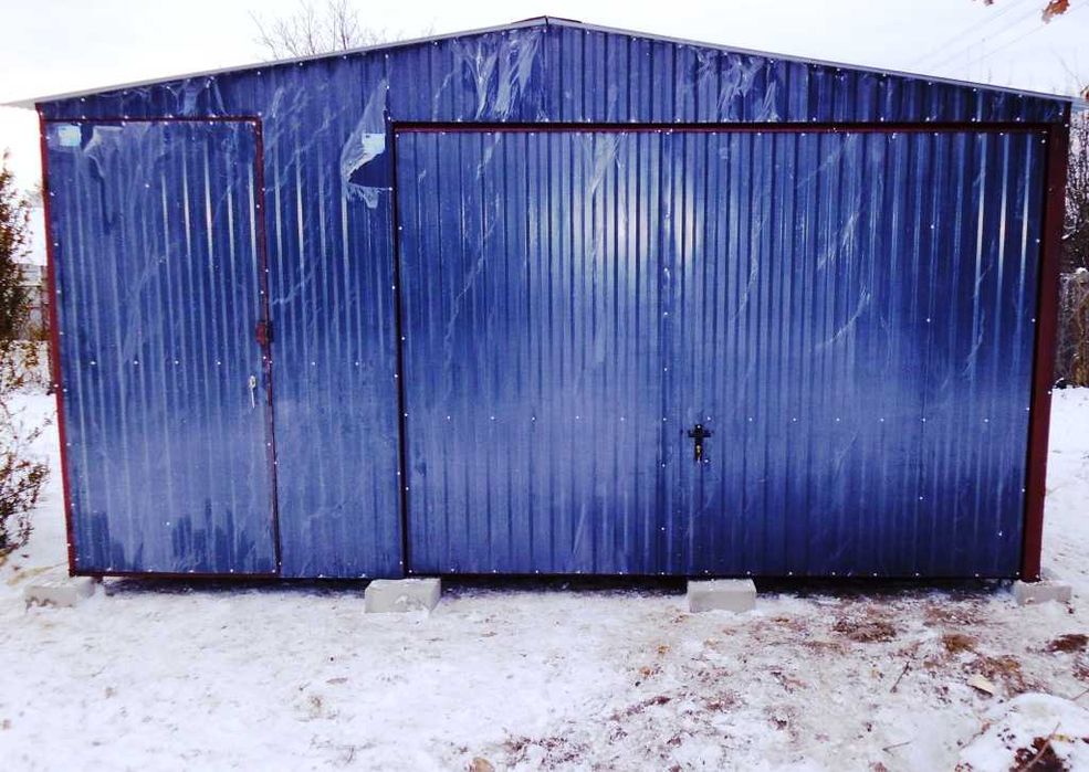Garaż blaszany 5x5 kolor