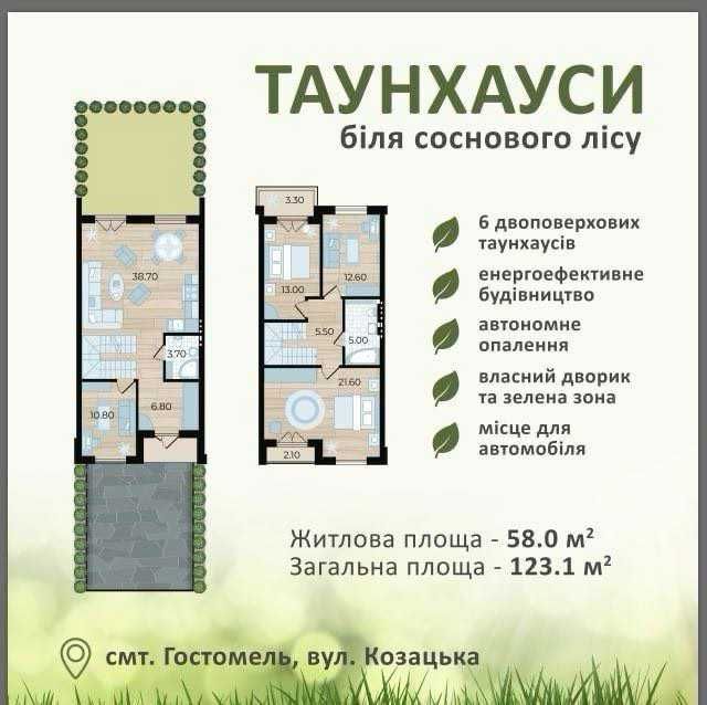 Ваш таунхаус за 80 000 у.е! Встигни придбати за акційною ціною!