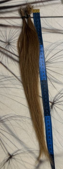 Волосся б/у для нарощування 43 грама 50см + в подарунок волосся