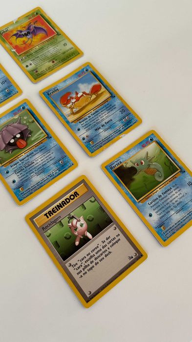 Lote 4 Cartas Pokémon Vintage Coleção Fossil (Inglês)