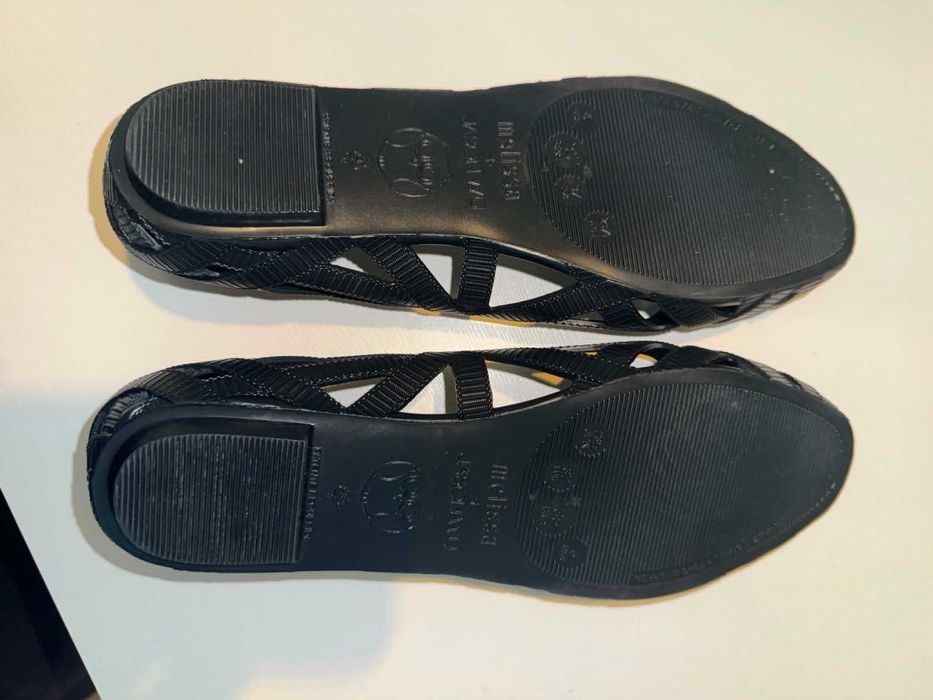 baleriny Melissa czarne plastik guma Jason Wu 37