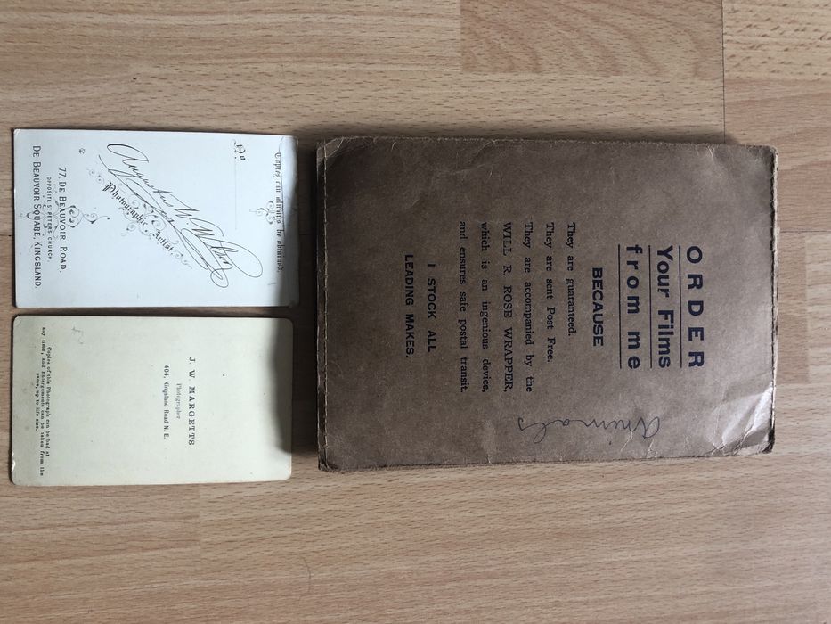 Stare fotografie, koperta. Antyki