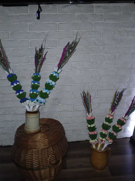 Palma wielkanocna 55 cm, rękodzieło