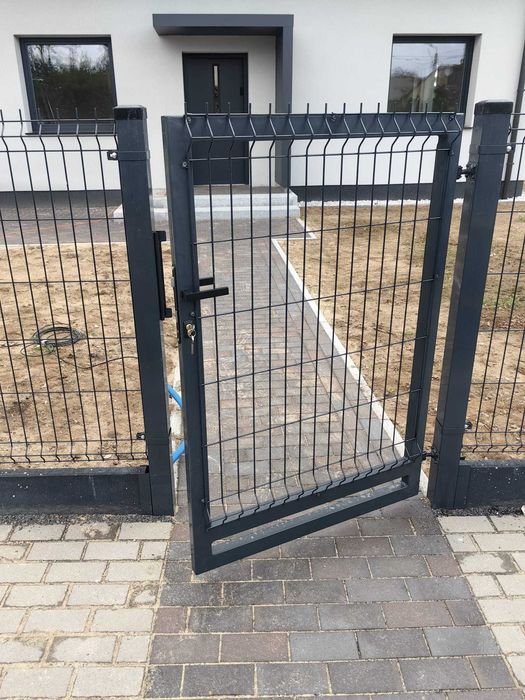 Ogrodzenie Panelowe ZESTAWY panel 3D i 2D słupek obejmy