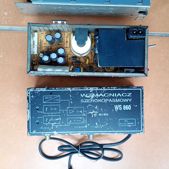 Wzmacniacze, elektronika 4szt.