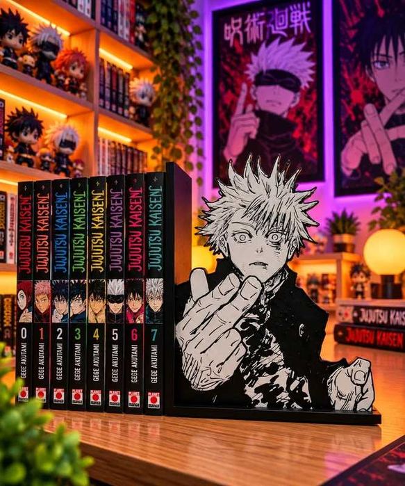 Porta-Livros Jujutsu Kaisen Satoru Gojo| Suporte para Mangás | Decoração Anime