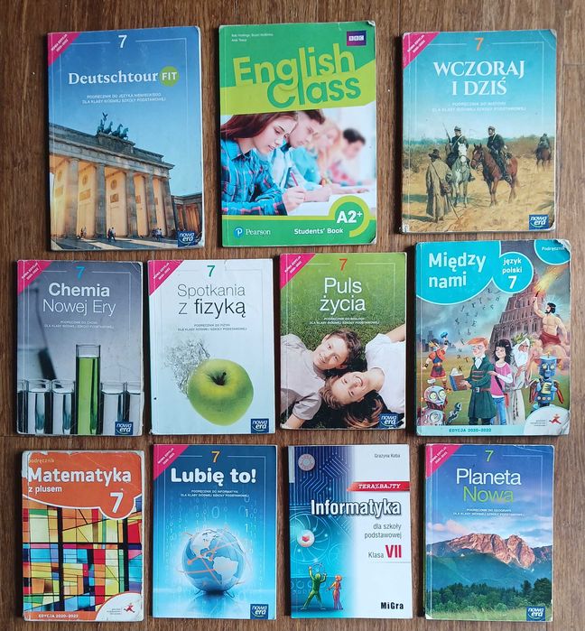 Podręczniki szkolne klasa 7 Nowa Era, Gwo, Migra, Pearson