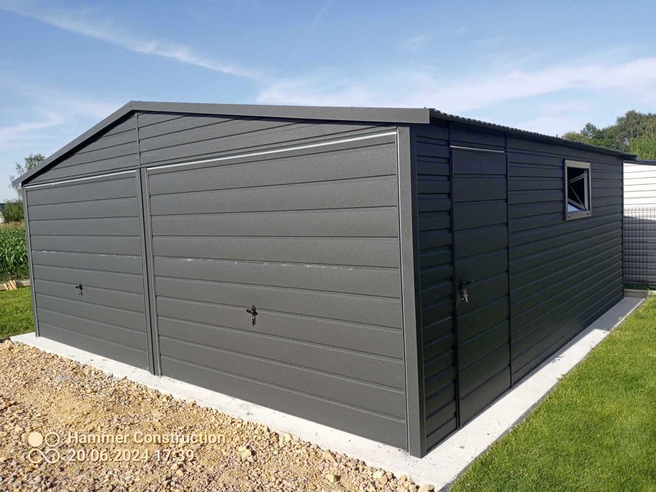 Garaż blaszany 6x5 WZMOCNIONY PROOFILAMI. PRODUCENT. Cała Polska