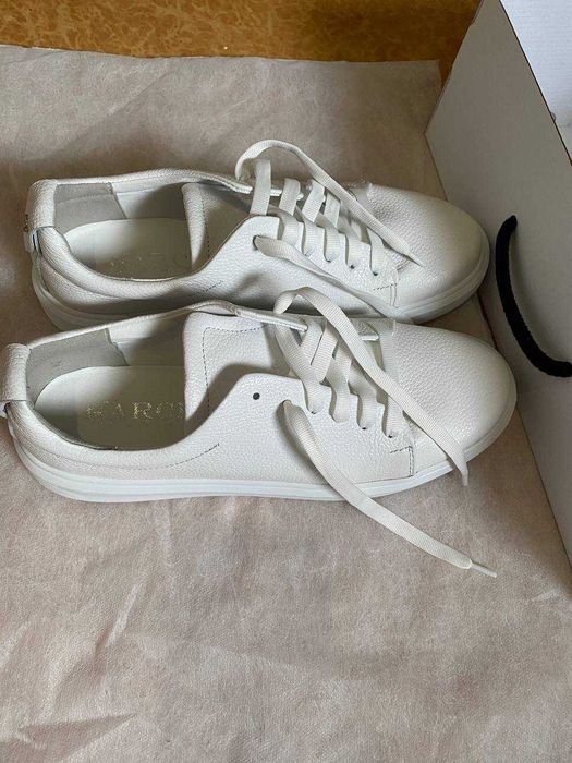 Шкіряні макасини/ Кросівки білі