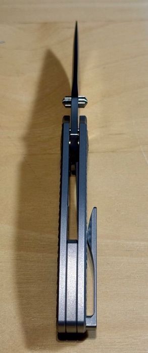 Nóż składany Jufule Duck Titan M390 Silver Dragon Scale 3`