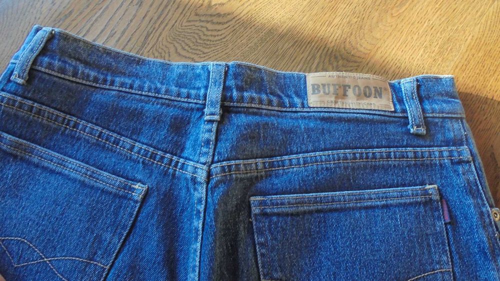 Spodnie jeansowe damskie wysoki stan Buffoon rozm 32