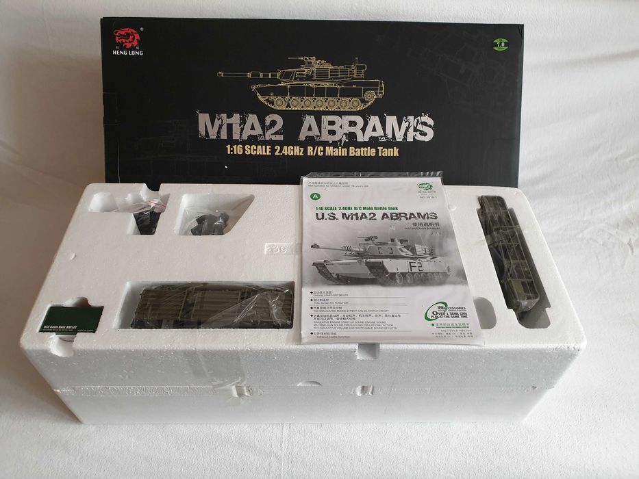 Model zdalnie sterowany RC czołg Abrams M1A2 Heng Long 1:16 7.0 PRO METAL UPGRADE