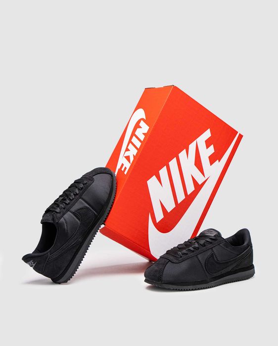 Кросівки Nike Cortez Triple Black premium
