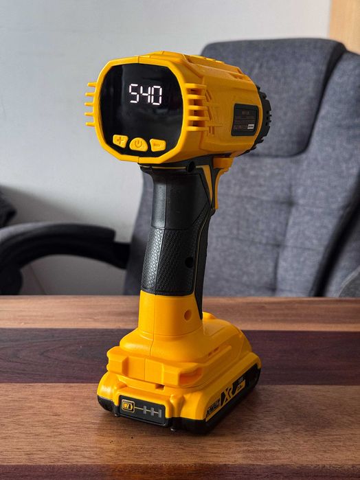 Opalarka z Blokadą Spustu EKRAN LCD Regulacja 550º Na Baterie DEWALT