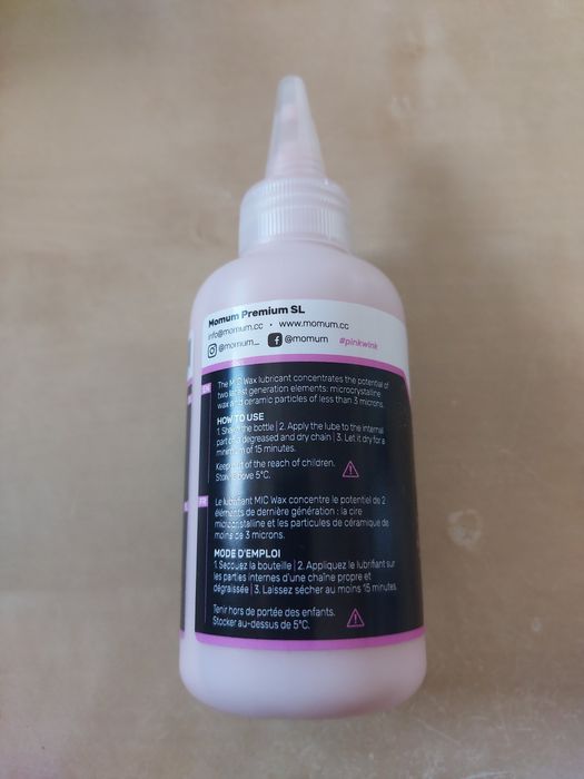 Ceramiczny smar do łańcucha Momum Mic Wax Lube czysty osprzęt rowerowy