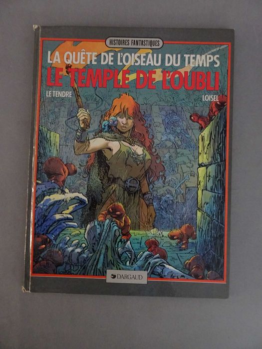 Livro BD Banda Desenhada em francês - Histoires Fantastiques - La quête de Lóiseau du Temps - Le Temple de L'Oubli (capa dura)