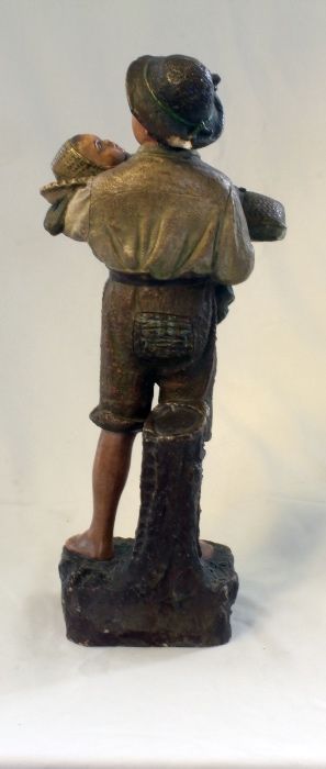 Figura de  Bernard Bloch em Terracota policromada anos 30