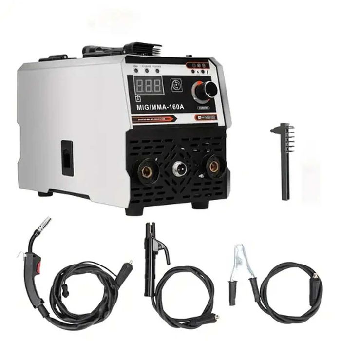 D88- Máquina soldar 160A MIG 2 Em 1, MIG Com Display Digital LED