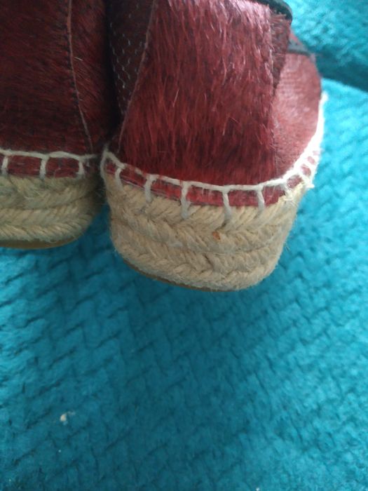 Zara espadryle skórzane 39