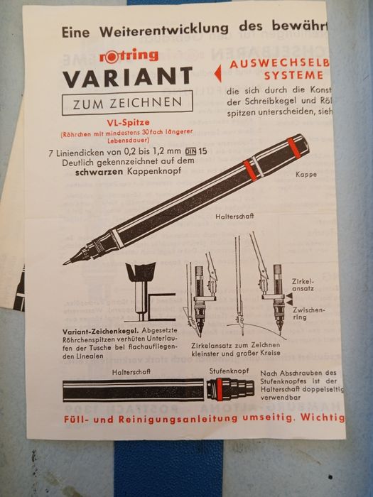Rotring rapidograf