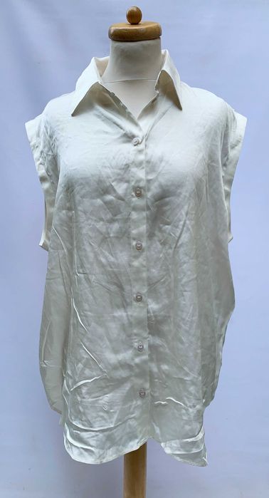 Koszula Biała H&M XL 42 Elegancka Kołnierzyk Wizytowa