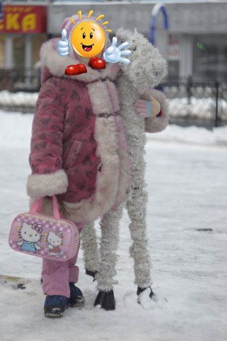 Яскрава тепла овеча дублянки на 3-5 років /98-104-110 ріст