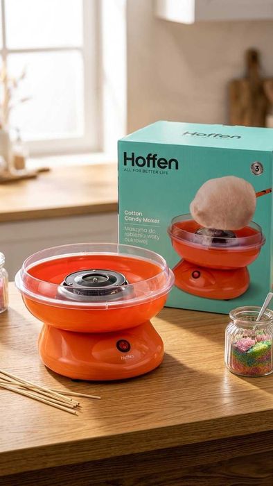 Nowa maszyna do waty cukrowej Hoffen + patyczki i miarka!