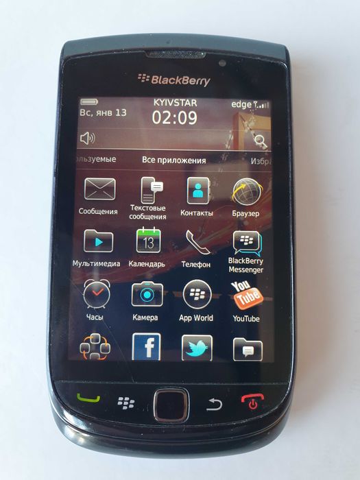 смартфон  BlackBerry Torch 9800 слайдер