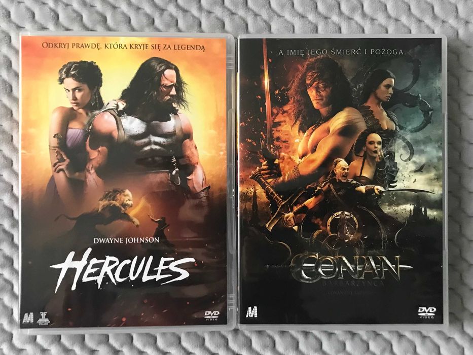 "Hercules" + "Conan Barbarzyńca" 2 DVD NIEUŻYWANE (napisy i lektor PL)