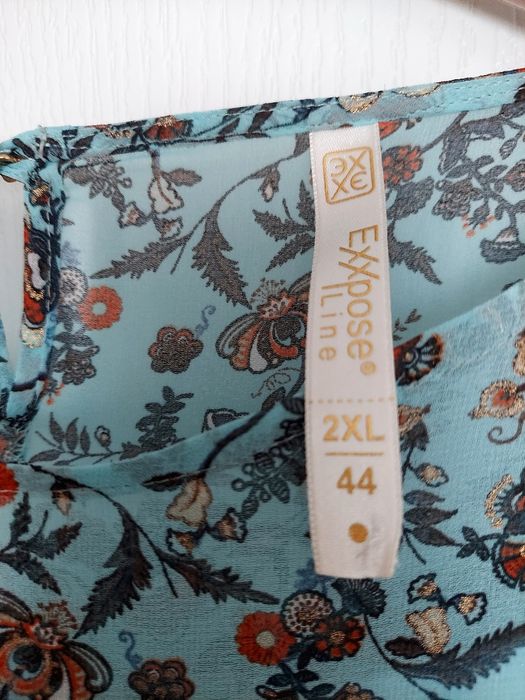 Nowa,sukienka z 3 falbanami w stylu boho, Exxpose Line, 2XL (44)