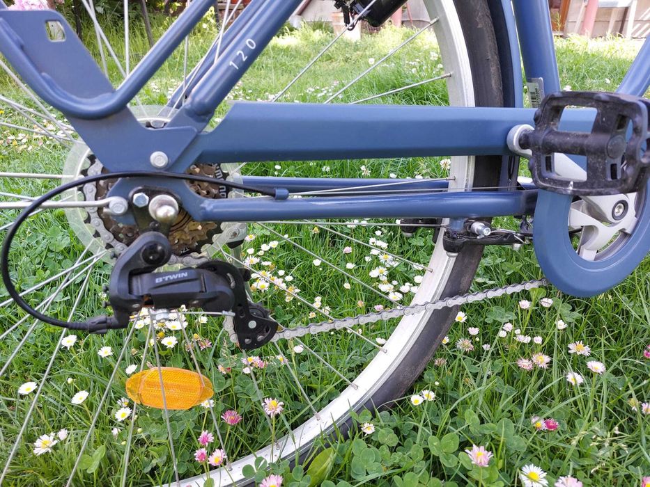 Rower miejski Elops 120 niska rama Decathlon wygodny