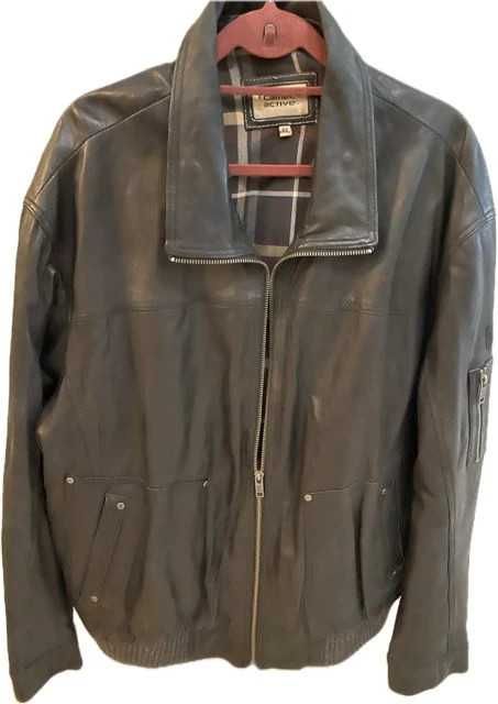 Kurtka skórzana ocieplana CAMEL ACTIVE duży rozmiar