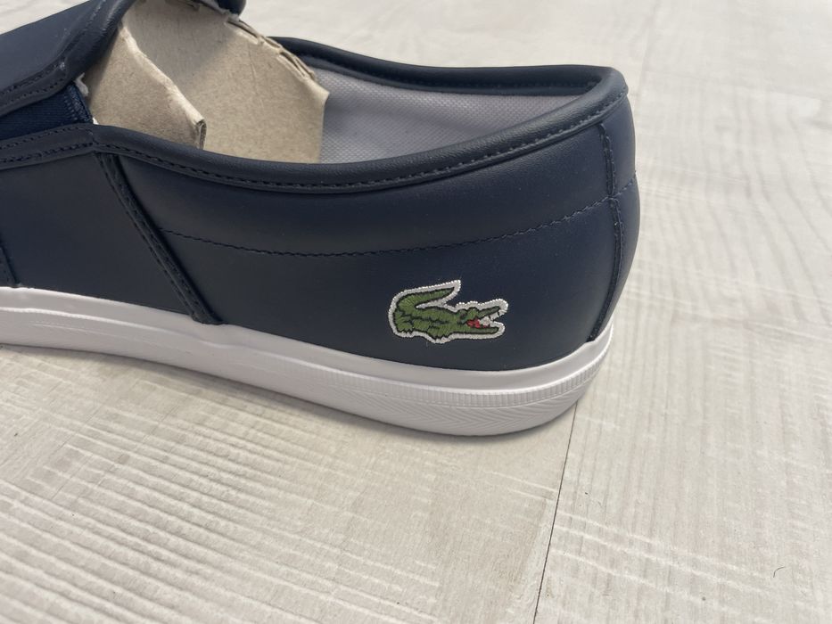 Шкіряні сліпони Lacoste Tatalya сині