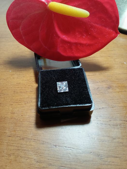 Diamante CVD  Princesa Brilhante — 1.10 Quilates