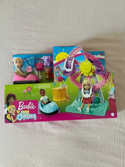 Barbie Club Chelsea parque de diversões e roda gigante, novo na caixa