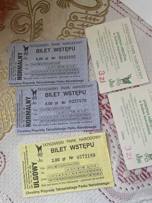 Bilety do Parku TPN